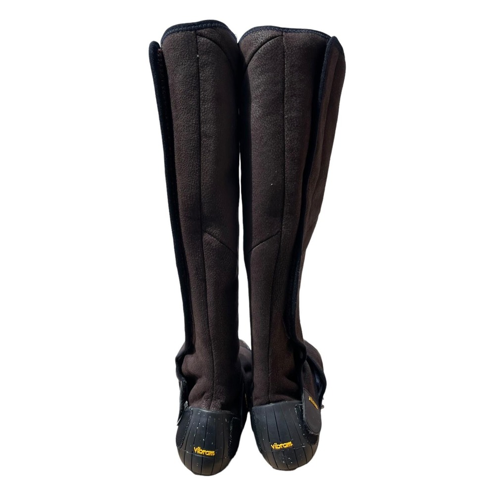 Vibram Furoshiki Shearling High Boots Women's Dark Brown Size S (38/39) Size 7 - Picture 4 of 8